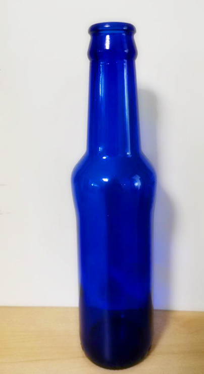 330ML blue beer bottle