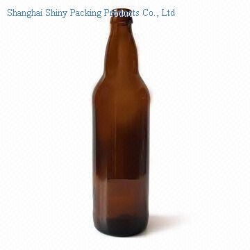 amber beer glass bottle